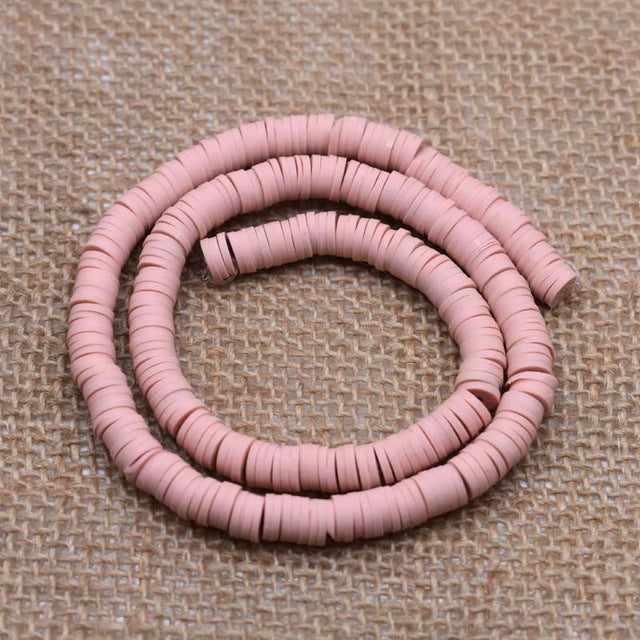 6mm Flat Round Polymer Clay Beads For Jewelry Making