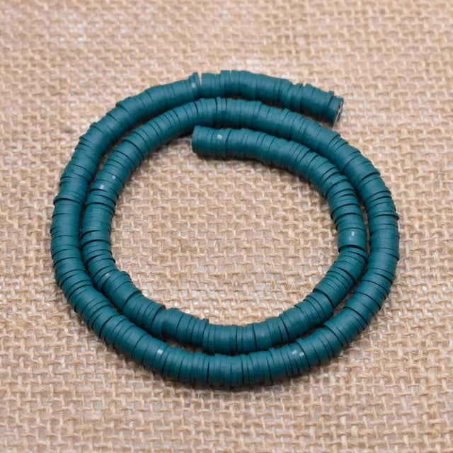 6mm Flat Round Polymer Clay Beads For Jewelry Making