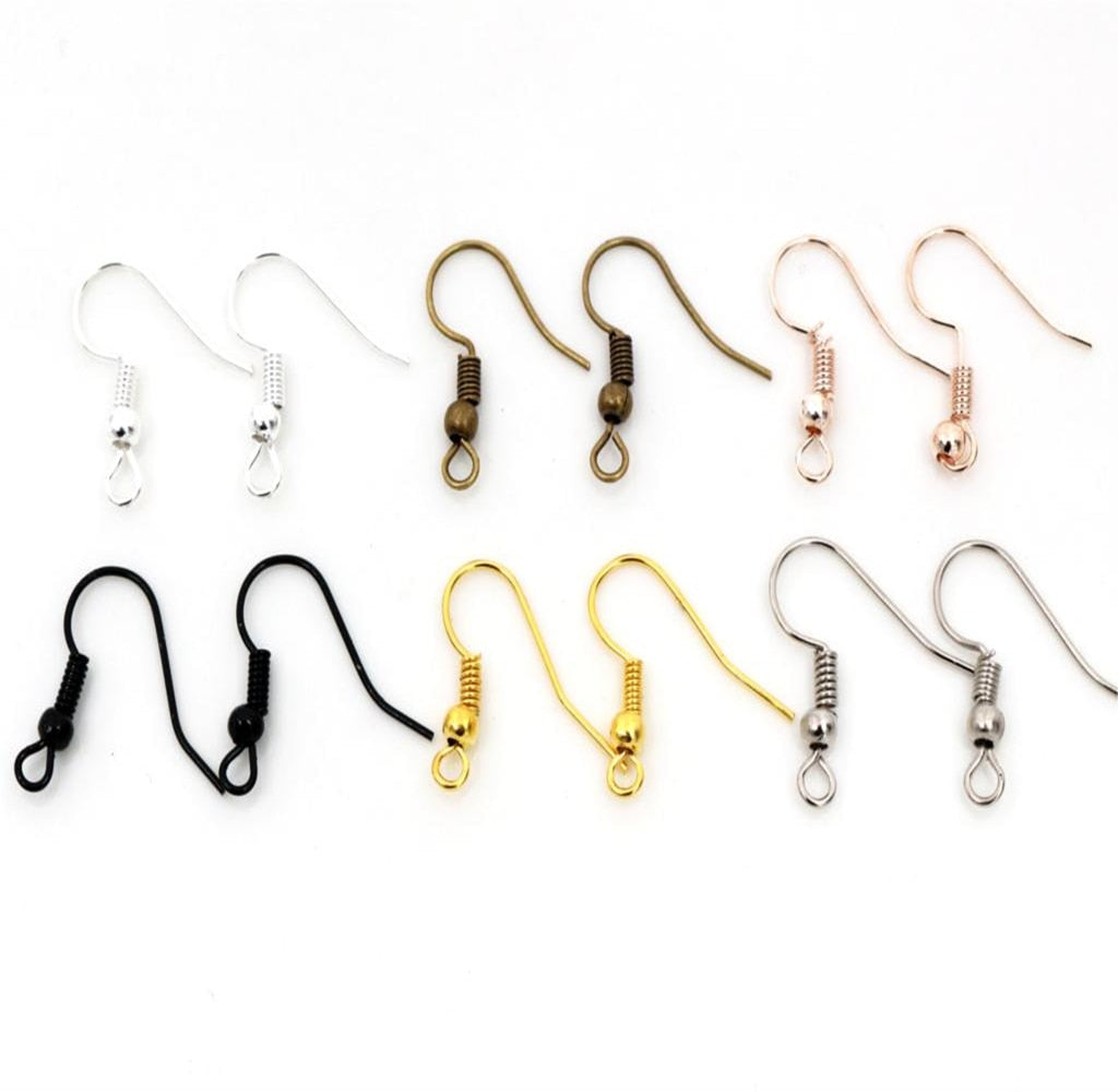 100pcs/lot 20x17mm DIY Earring Findings Hooks - Jeglow store