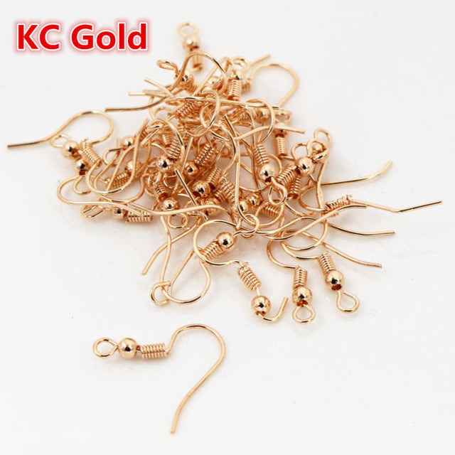 100pcs/lot 20x17mm DIY Earring Findings Hooks - Jeglow store