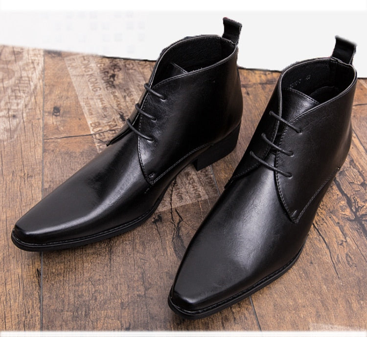 Men Business Dress Boots