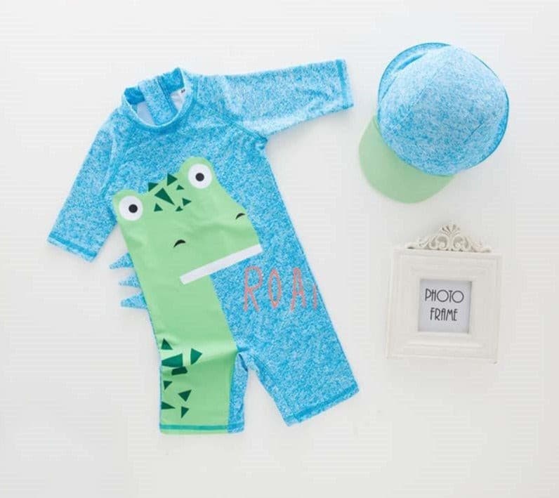 New Summer Baby Boy Swimwear+Hat