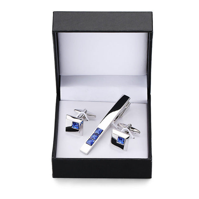 Sax Boat Anchor Luxurious Crystal Tie Clip - Shopeasywear