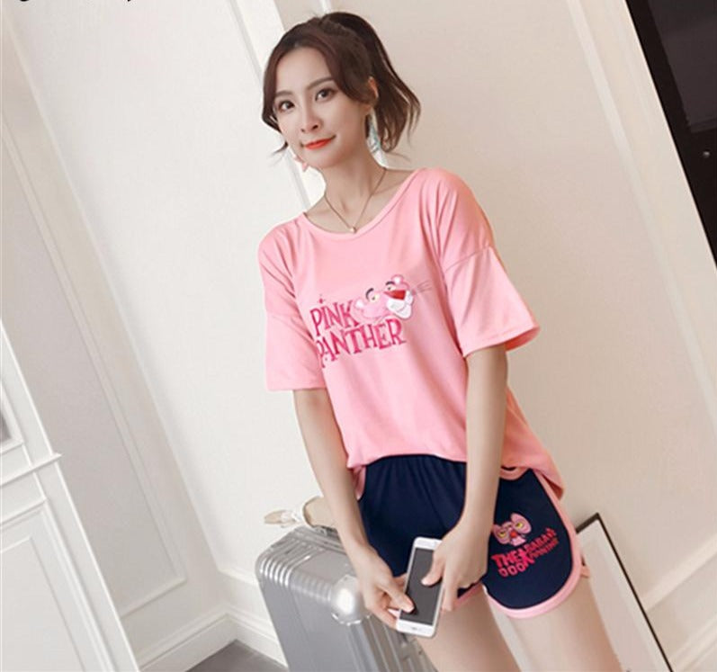 Summer Short Cartoon Women's Pajamas