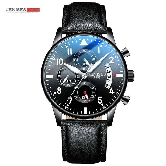 JENISES Men Watch Top Brand Luxury Quartz Watch Men Fashion Military Waterproof Chronograph Sport Watches Saat Relogio Masculino - Shopeasywear
