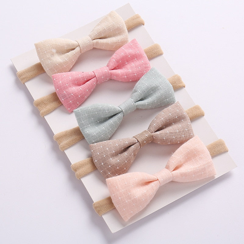 5pcs Girls Nylon Headband