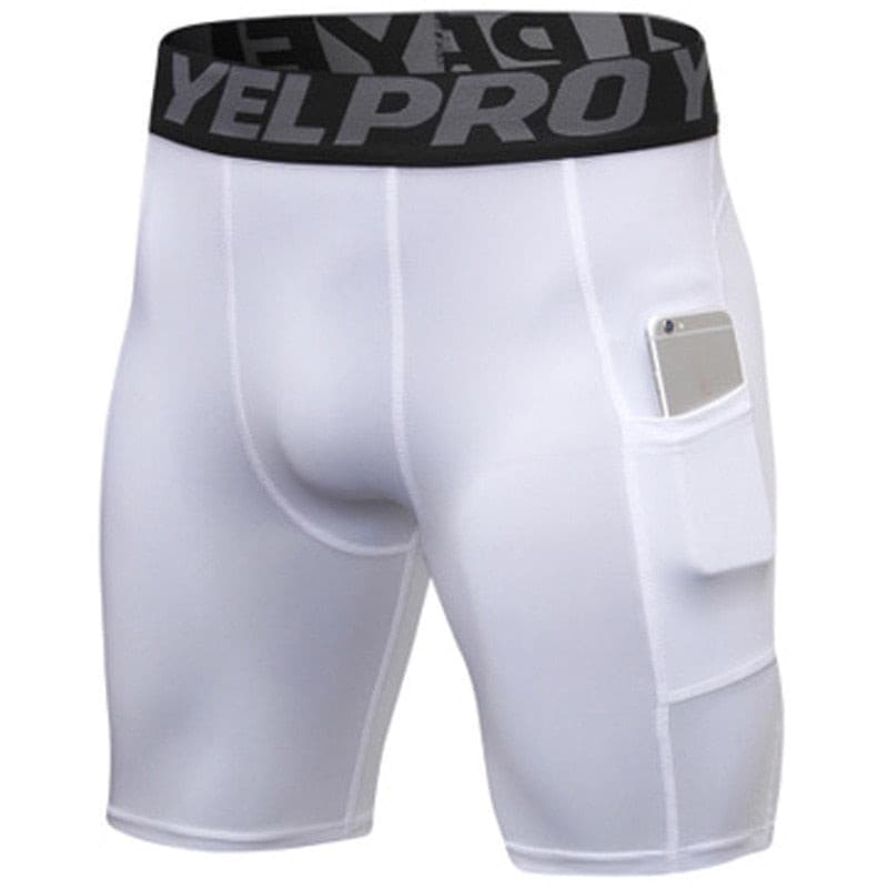 Men's Compression Shorts With Pockets S - Shopeasywear