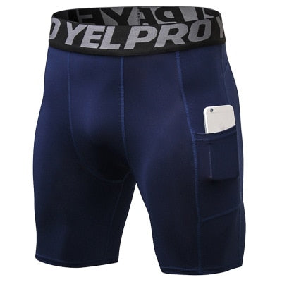 Men's Compression Shorts With Pockets S - Shopeasywear