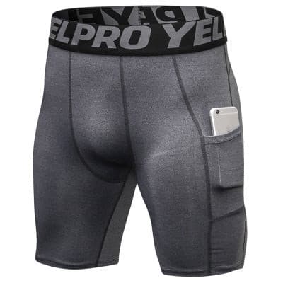 Men's Compression Shorts With Pockets S - Shopeasywear