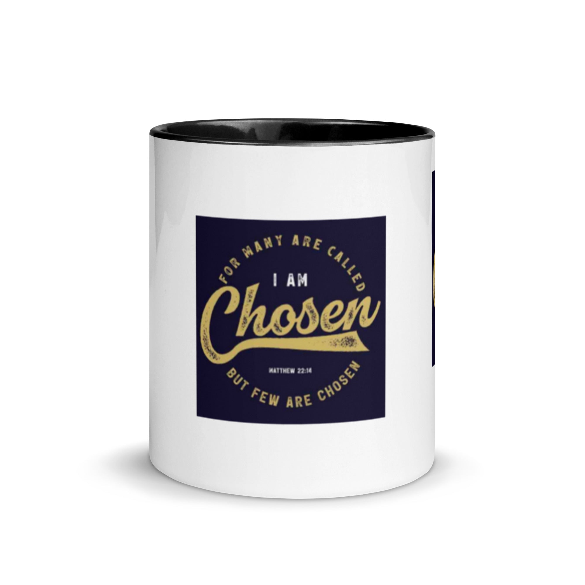 Custom Religious Coffee Mug with Color yellow gold Inside