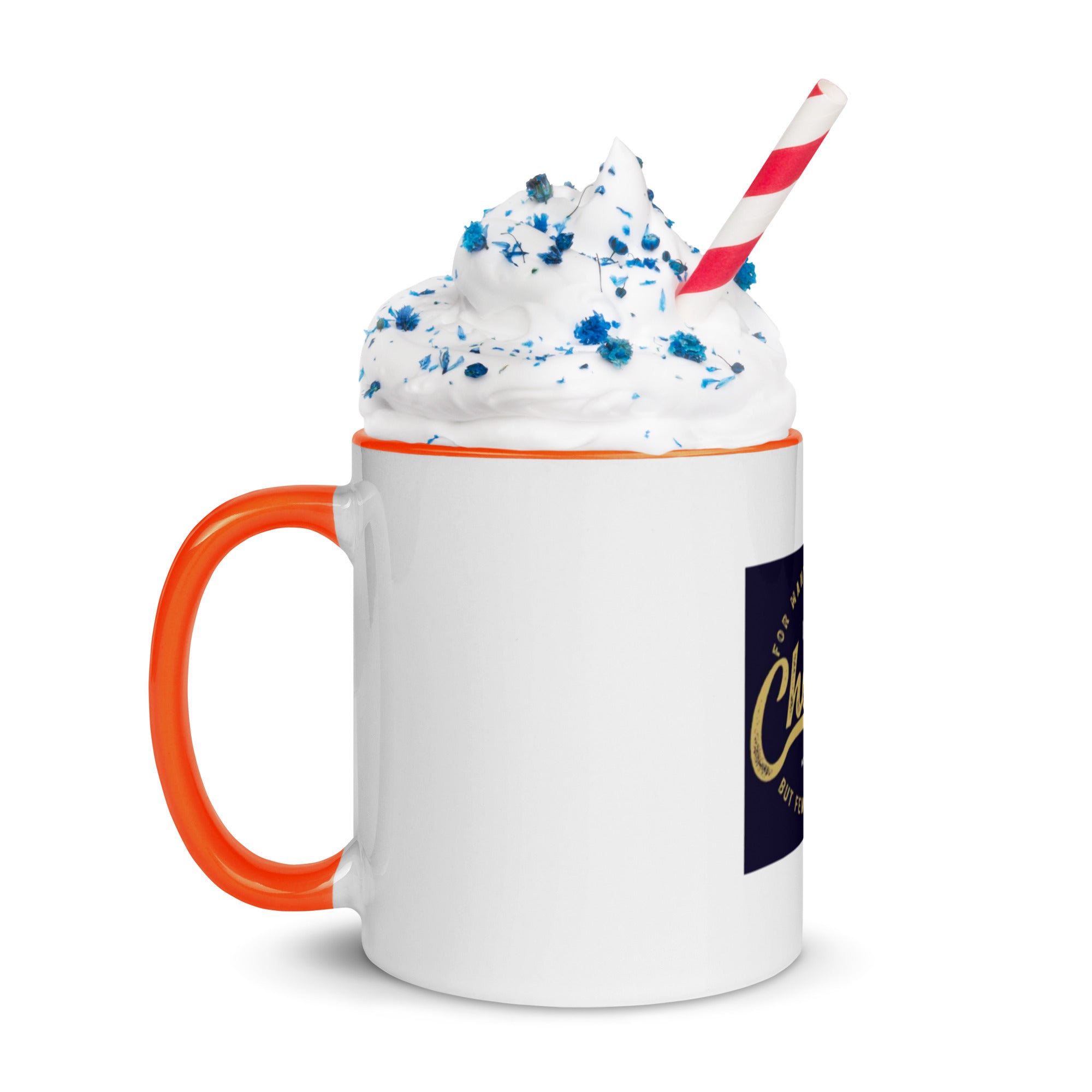 Custom Religious Coffee Mug with Color yellow gold Inside