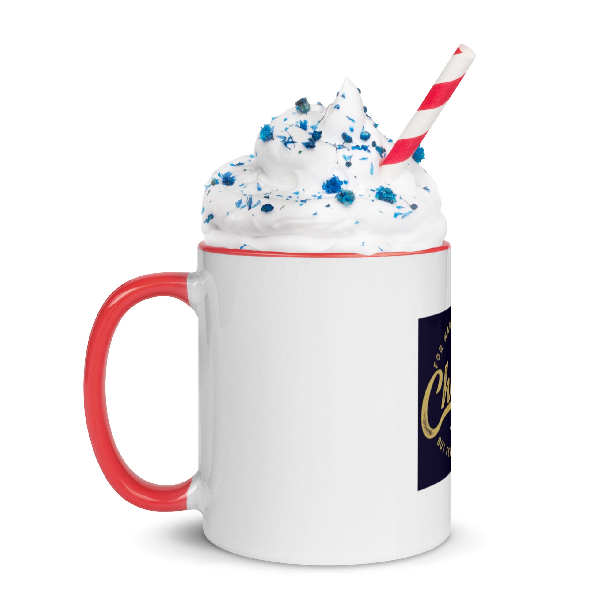 Custom Religious Coffee Mug with Color yellow gold Inside