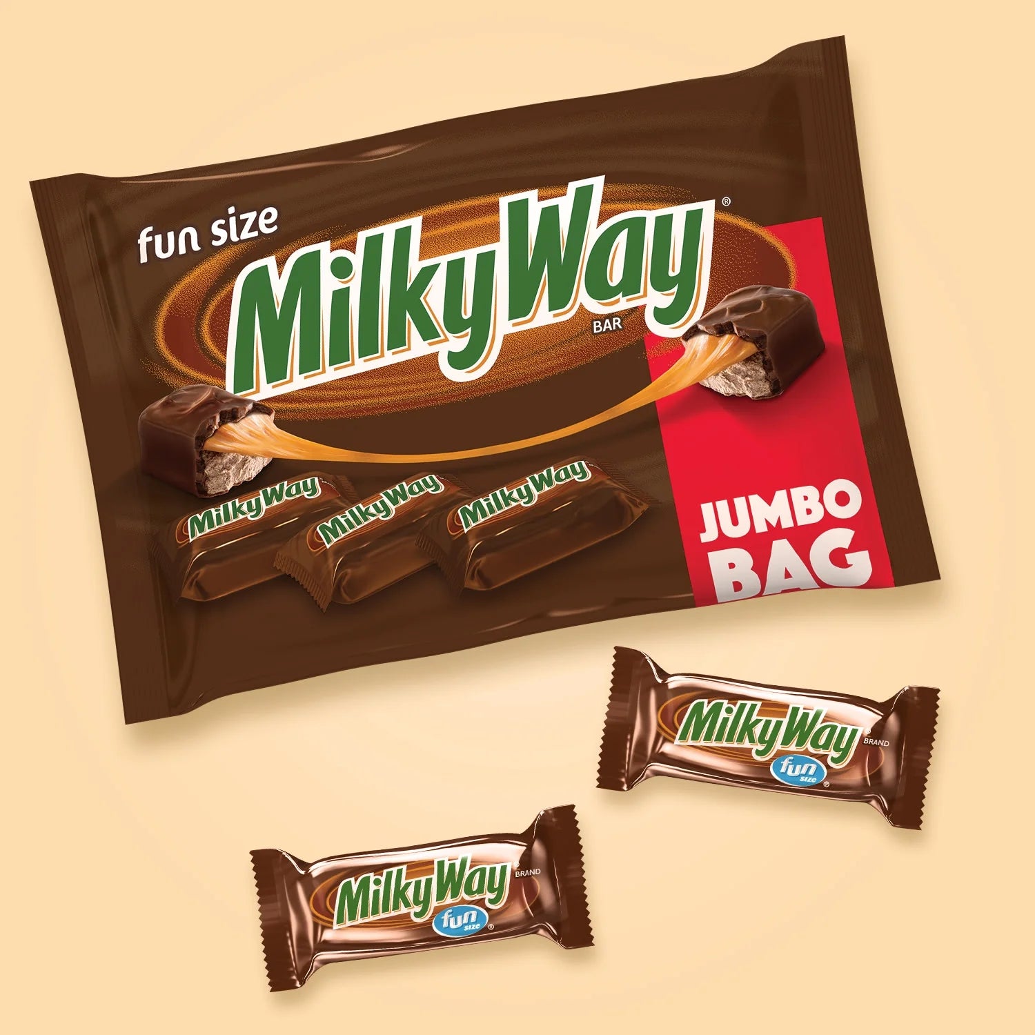 Milky Way Fun Size Milk Chocolate Candy Bars - 18.47 oz Bag