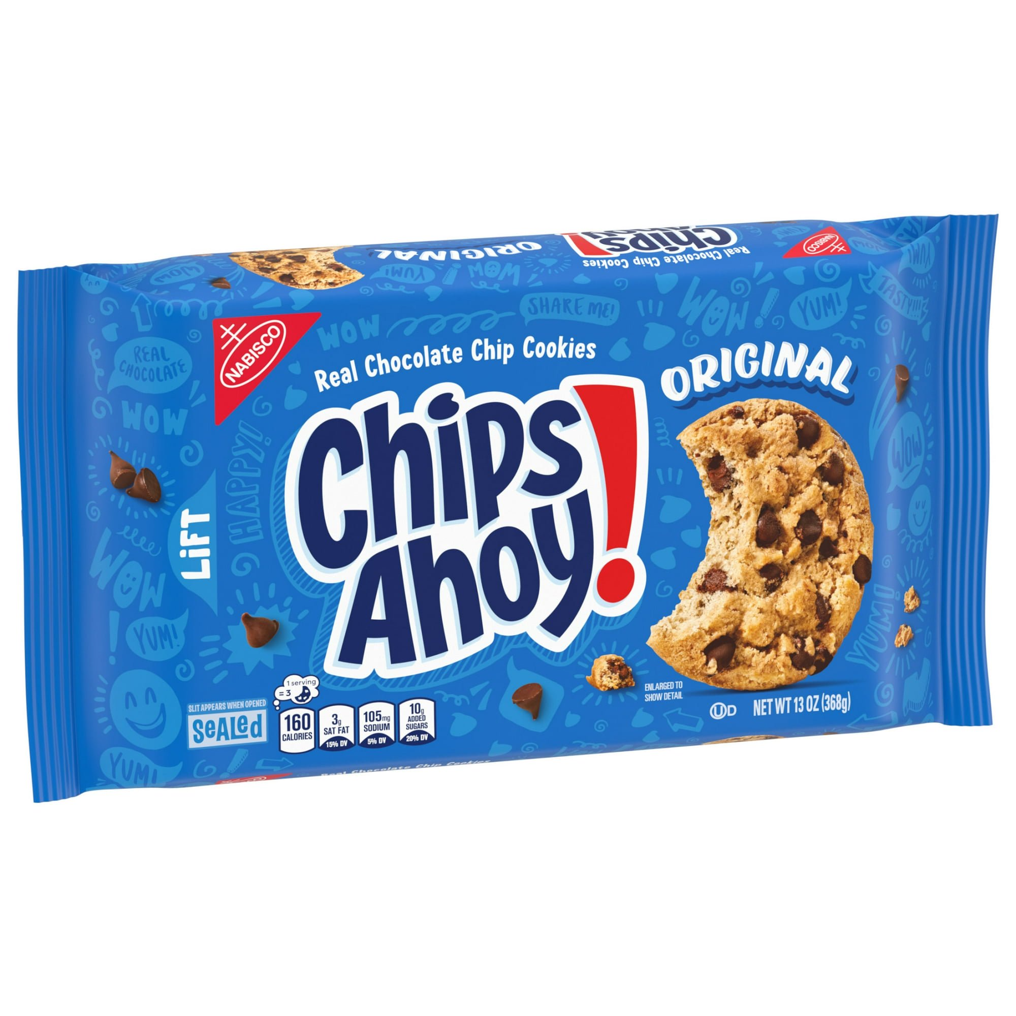 CHIPS AHOY! Original Chocolate Chip Cookies, 13 oz(2 Packs)