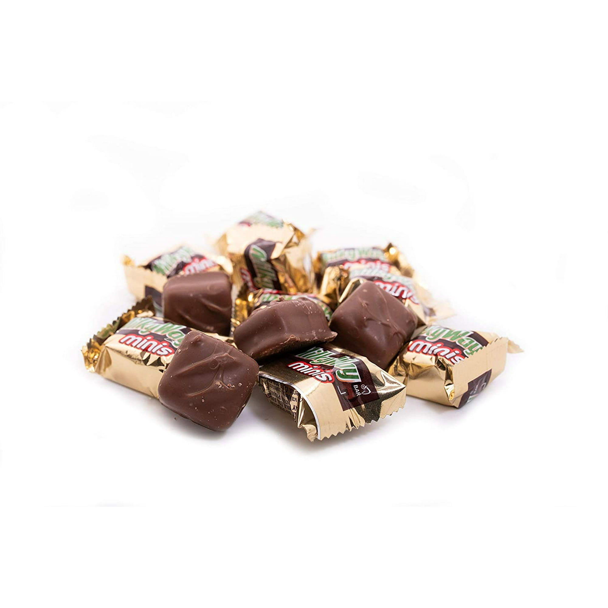 Milky Way Milk Chocolate Minis - 2 LB Resealable Stand Up Storage Bag - Individually Wrapped Chocolates - Bulk Milk Chocolate Candies for Parties or Holidays