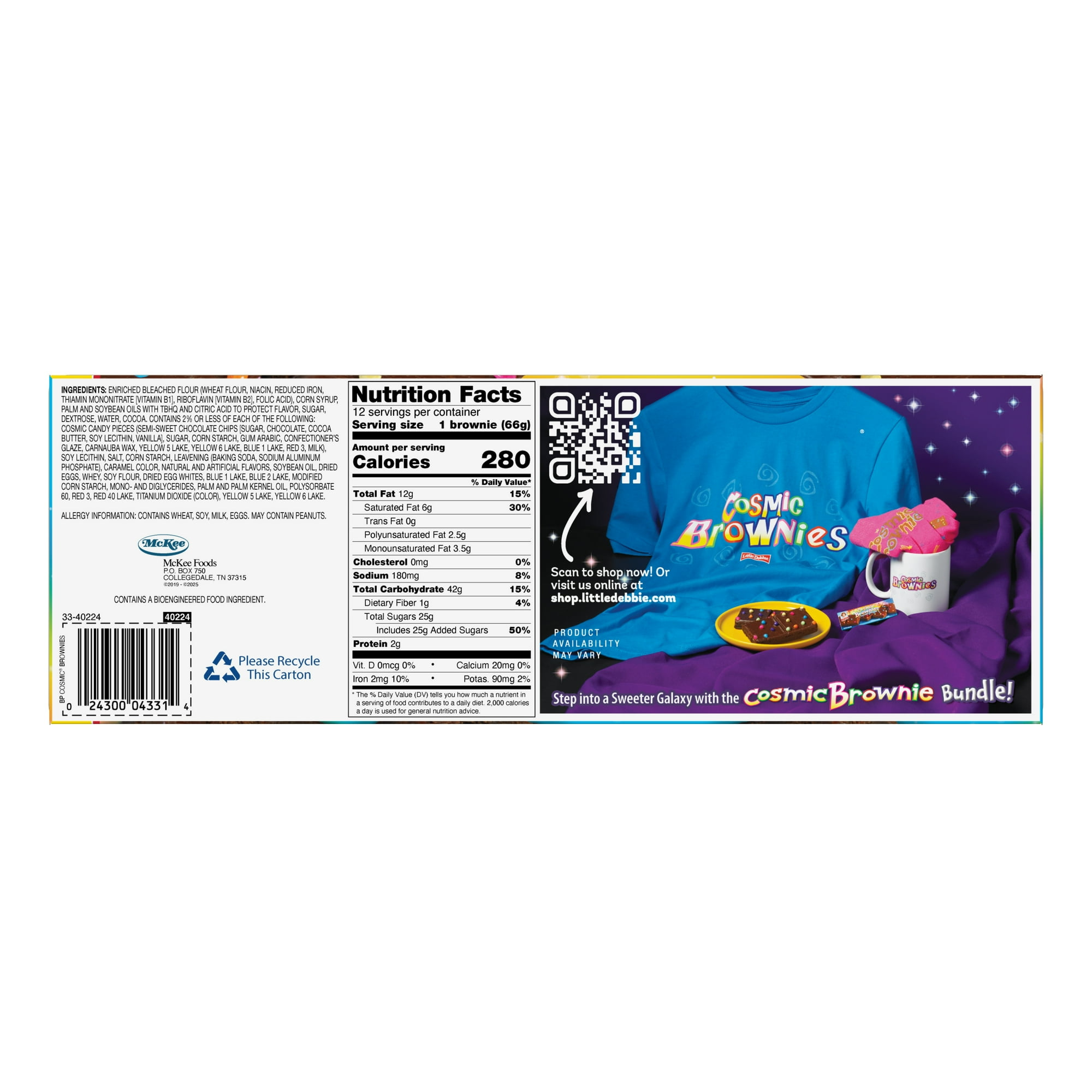 Snack Cakes, Little Debbie Big Pack COSMIC ® Brownies
