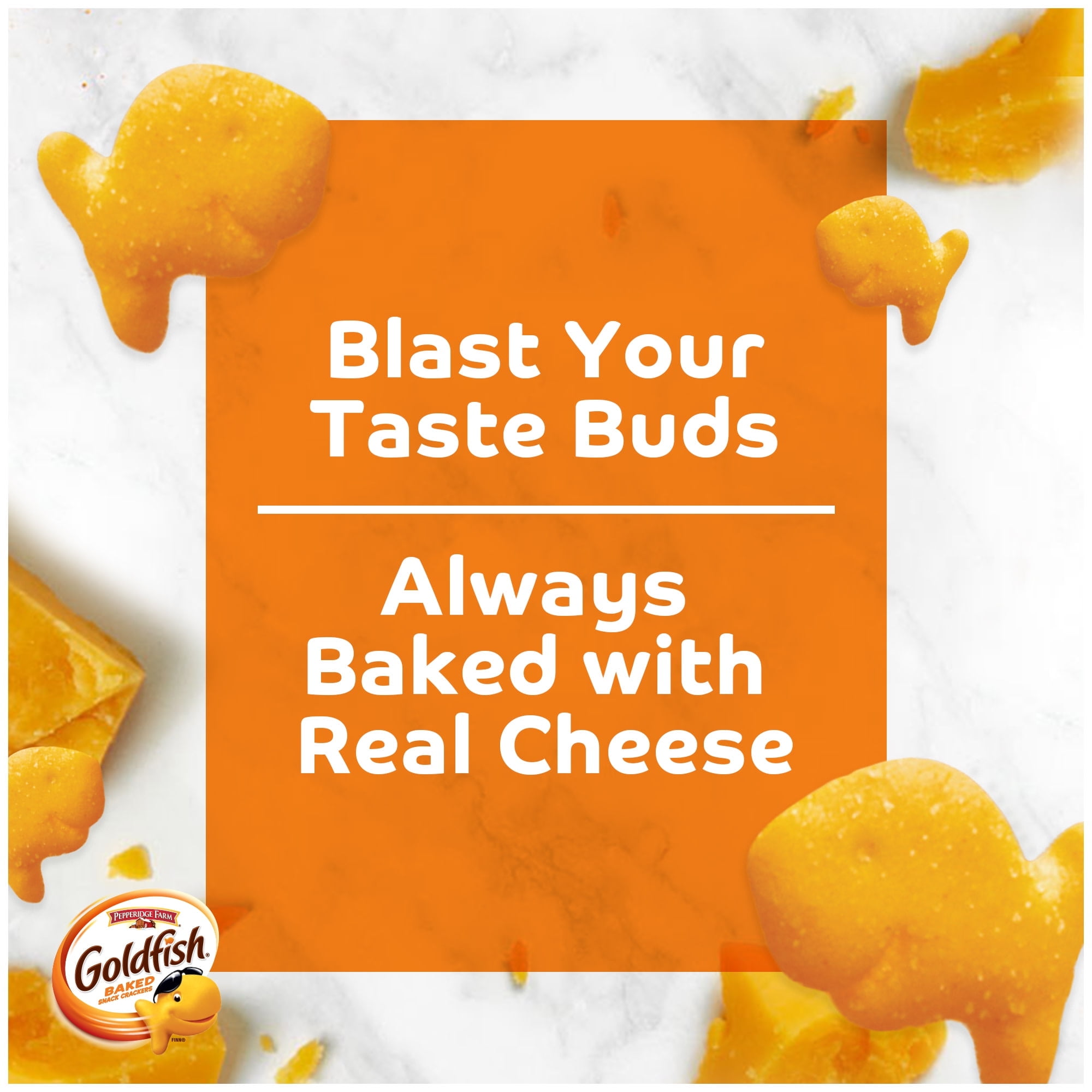 Goldfish Flavor Blasted Xtra Cheddar Cheese Crackers, 27.3 oz Carton