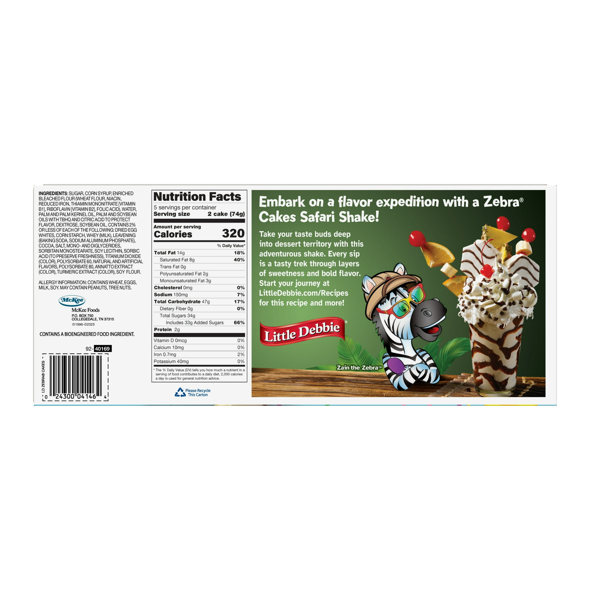 Little Debbie Zebra Cakes, 13 oz