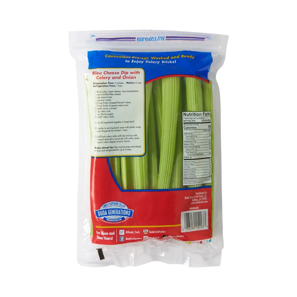 Fresh Celery Sticks, 20 oz Bag