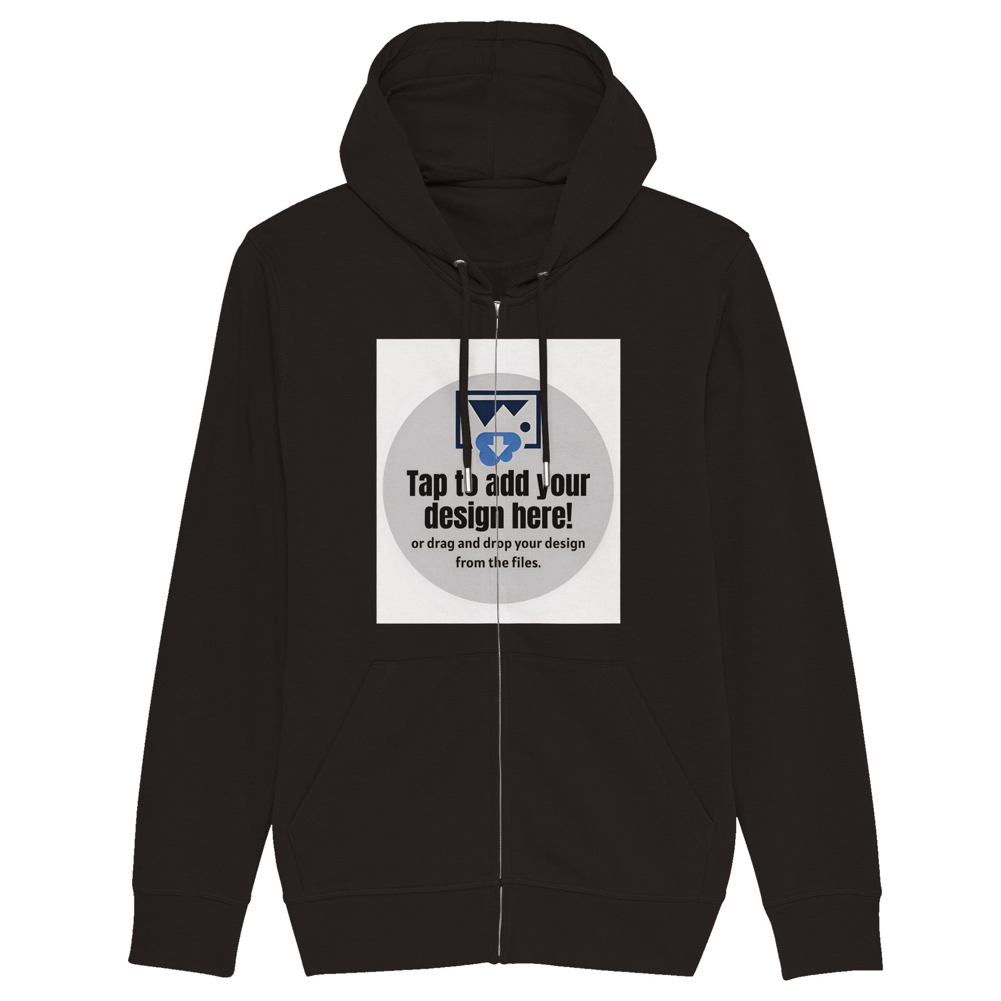 Organic Unisex Zip Hoodie