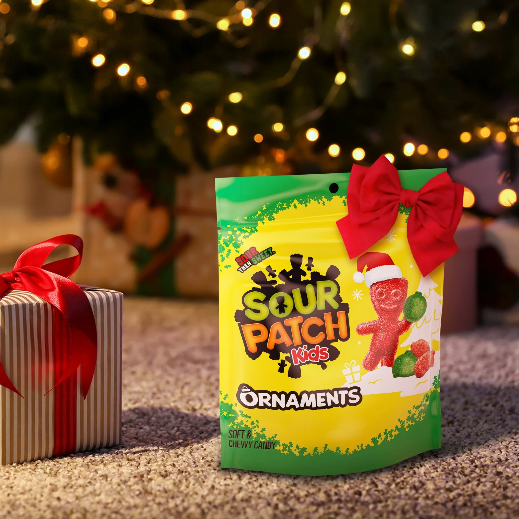 SOUR PATCH KIDS Ornaments Soft & Chewy Holiday Candy, 10 oz