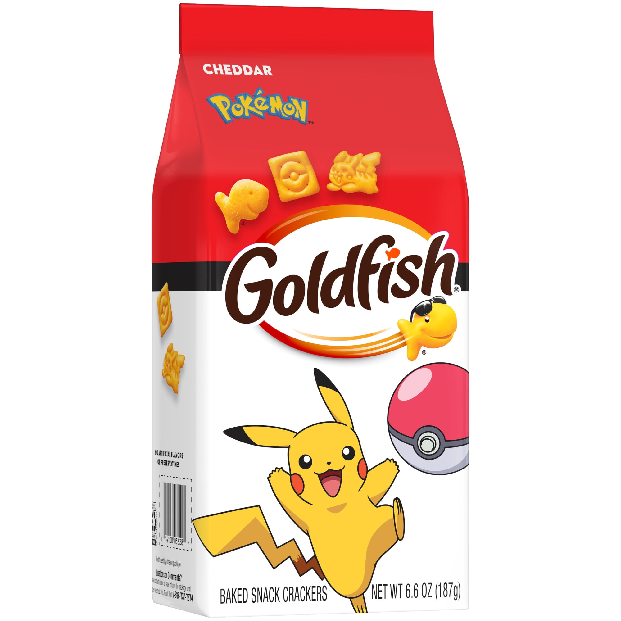 Goldfish Pokémon Cheddar Cheese Crackers, 6.6 oz Bag