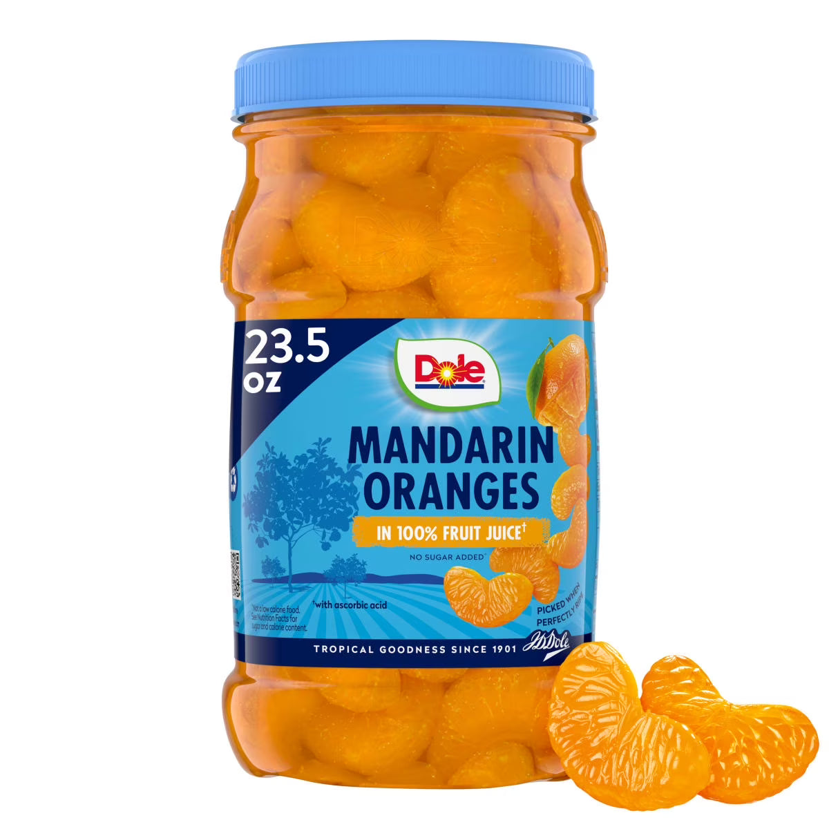 Dole Mandarin Oranges in 100% Fruit Juice, 23.5 oz Jar