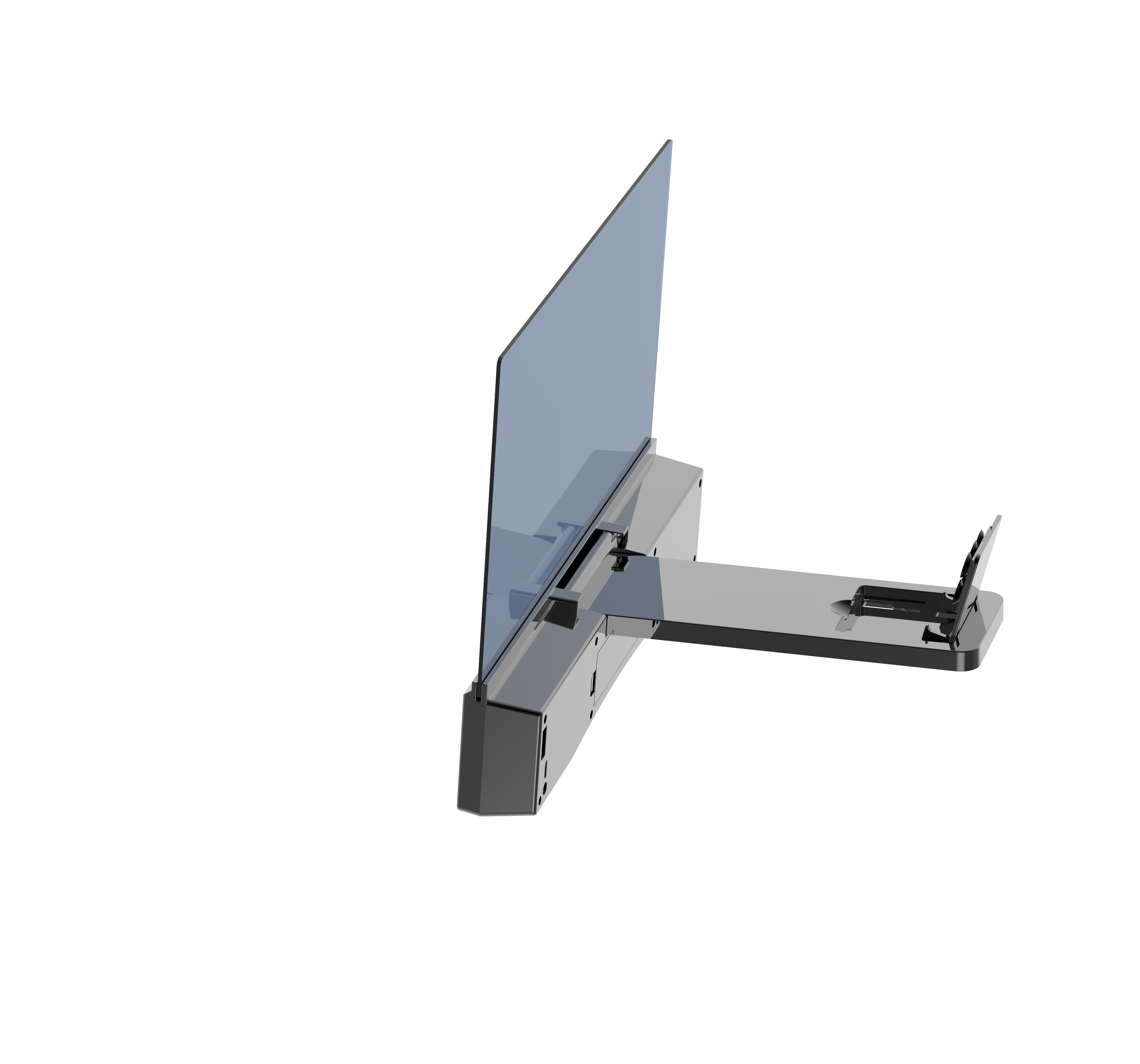 12 Inch  Bluetooth Speaker Curved Clear 3D View Display Phone Screen  MagniFier With Louder Vibration Membrane Bass Sound F12