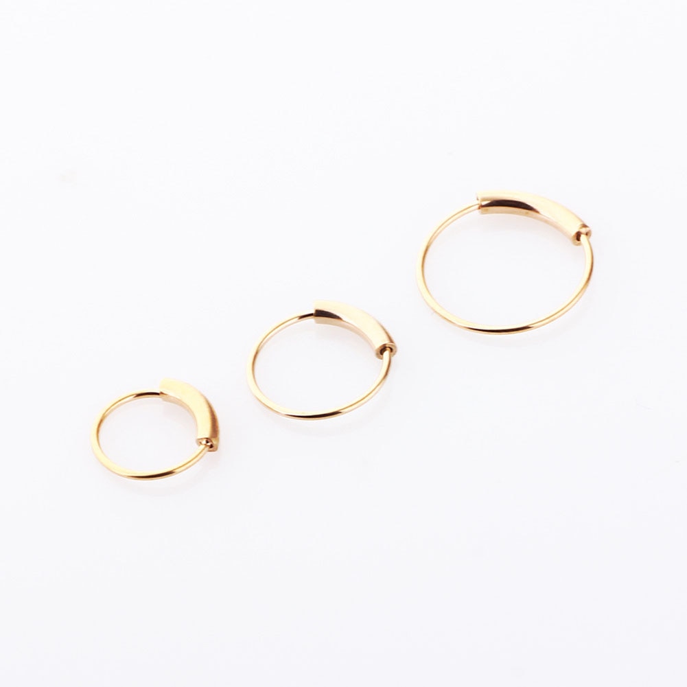 Fashion Surgical Steel Nose Hoop Nose Ring Stud Punk Style Body Piercing Jewelry Nose Lip Cartilage Tragus Helix Ear Piercing