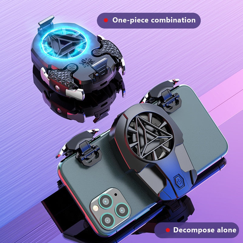 UTHAI Eating Chicken Artifact Mobile Phone Radiator Plug-in Combination Kit Combo, Air-Cooled Auxiliary Device With Dot Device