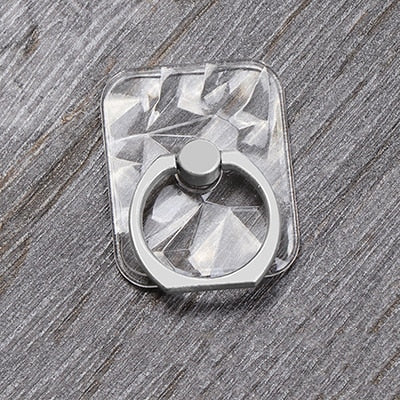Universal Mobile Phone Holder Stand Finger Ring Magnetic For cute Cell Smart Phone Transparent holder for iphone 11 12 XS MAX