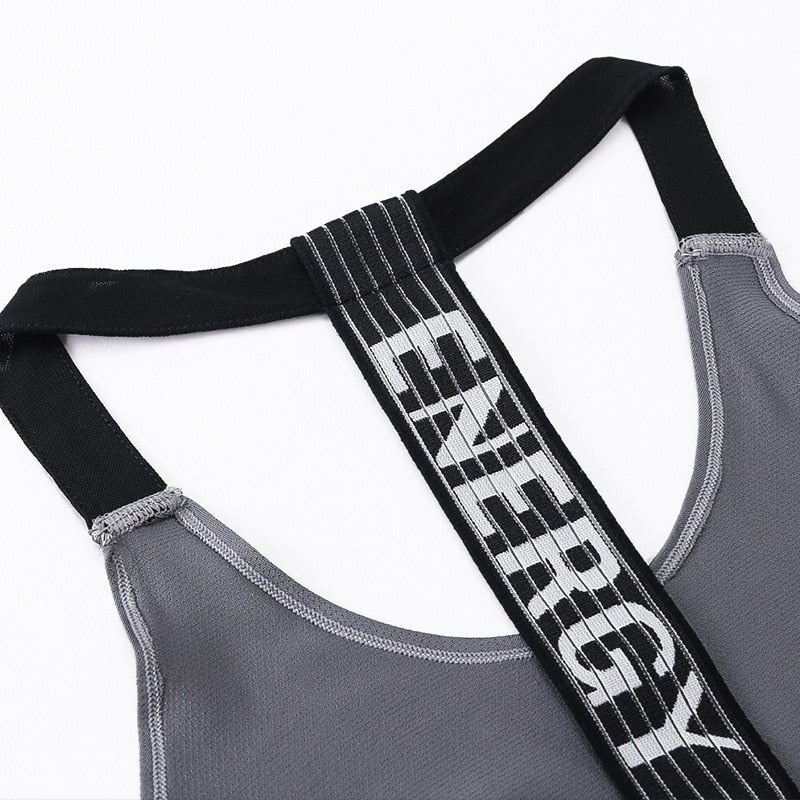2023 Gym Tops Women's Sports Top Letter Backless Shirts Sleeveless Yoga Tops Fitness Running Quick Dry Tank Crop Top