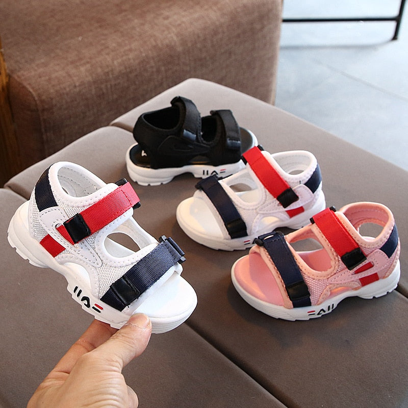 2020 summer new children's sandals baby toddler shoes girls beach shoes soft bottom non-slip boys sports sandals leisure 21-30