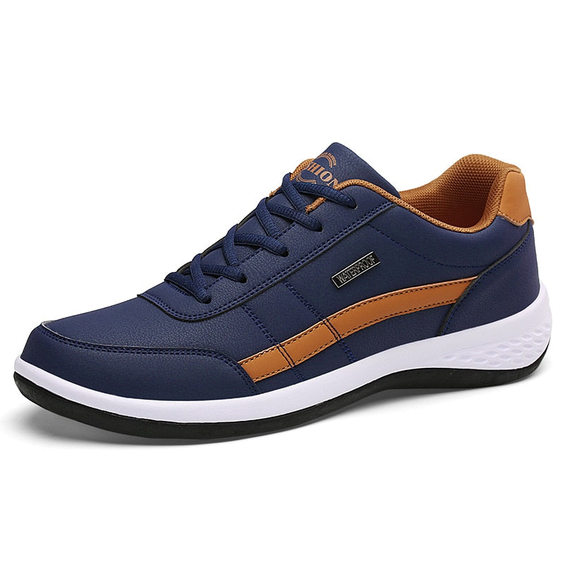 Leather Casual Italian Breathable Leisure Male Sneakers