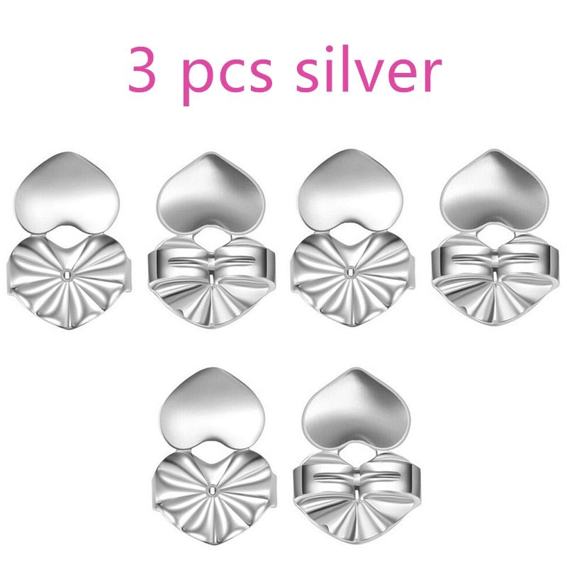 Love Heart Stud Back  Lifters Adjustable Earring Lifts Ear Lobe Ster For Ornaments And Accesso Ries M2082