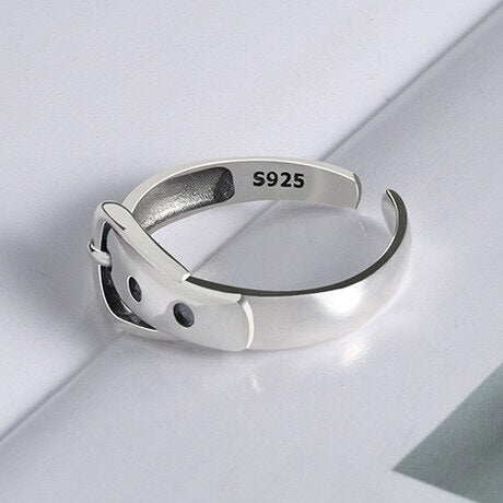 Wave Ring Real 925 Sterling Silver belt Fine Jewelry For Charm Women Birthday party Accessories Gift