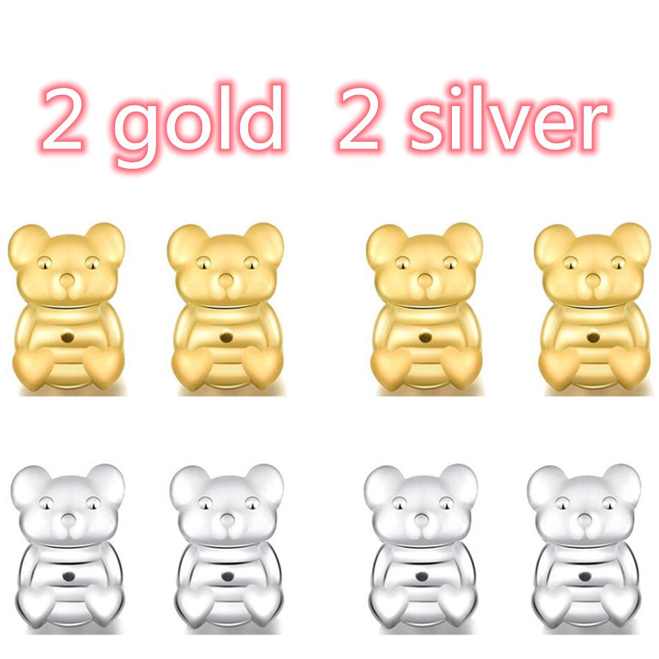 Love Heart Stud Back  Lifters Adjustable Earring Lifts Ear Lobe Ster For Ornaments And Accesso Ries M2082