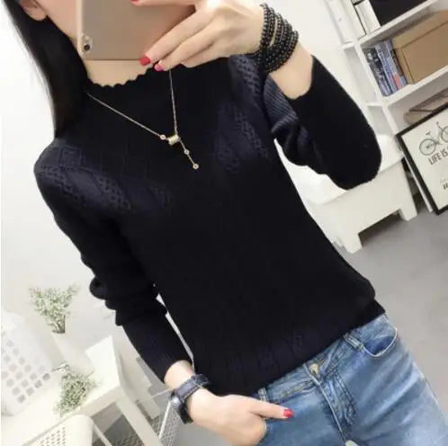 Women’s Half-High Collar T shirt - Jeglowstore