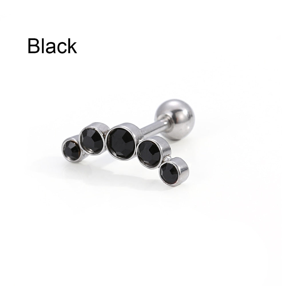 1PC Cartilage Helix Tragus Ear Piercing Punk Rock Ear Nail Piercing Accessories Ear Stud Earrings Body Jewelry Accessories