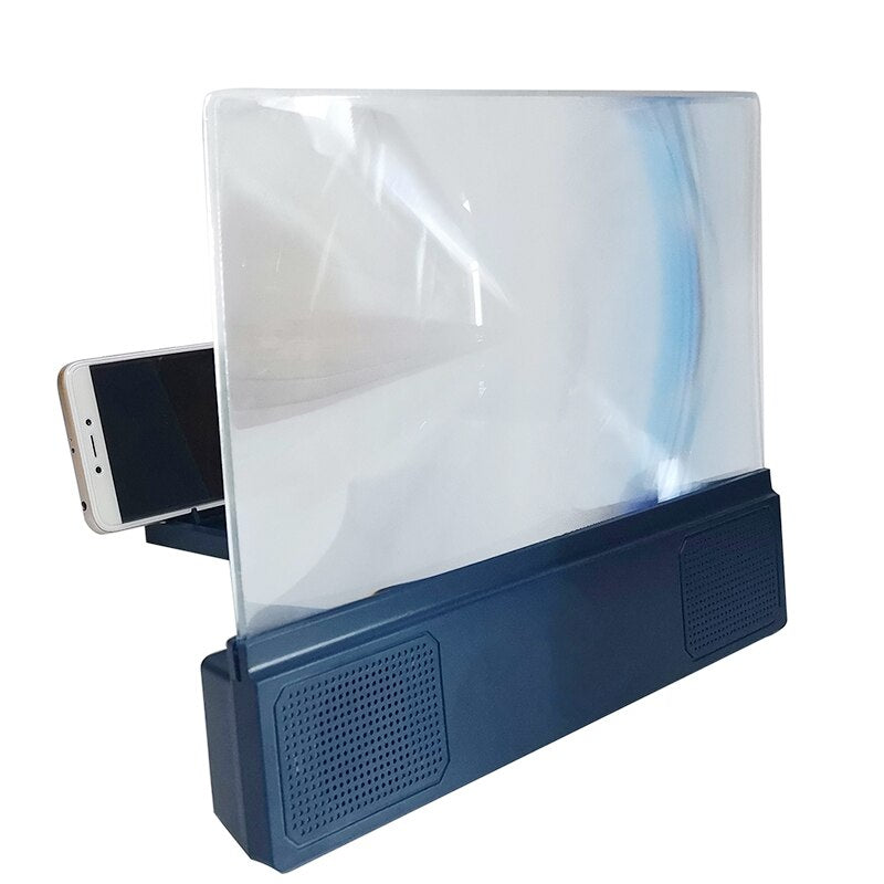 F5 12 Inch Anti-Blues Light Ultra Mobile Phone Screen Amplifier Magnifier Holder With 3.5Audio Music Play For Smart Phone