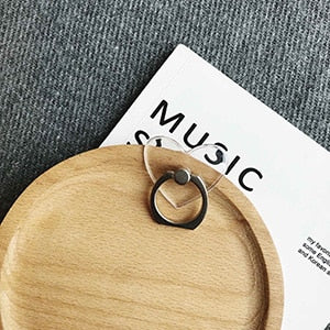 Universal Mobile Phone Holder Stand Finger Ring Magnetic For cute Cell Smart Phone Transparent holder for iphone 11 12 XS MAX