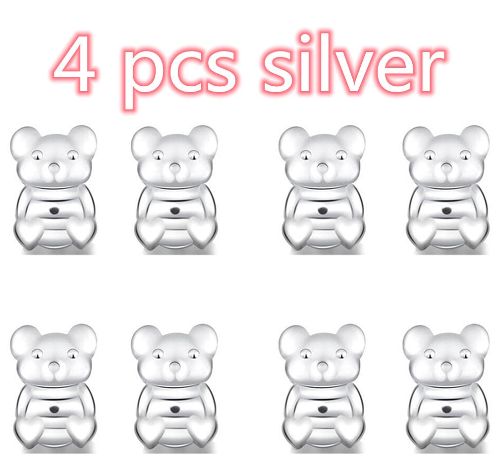 Love Heart Stud Back  Lifters Adjustable Earring Lifts Ear Lobe Ster For Ornaments And Accesso Ries M2082