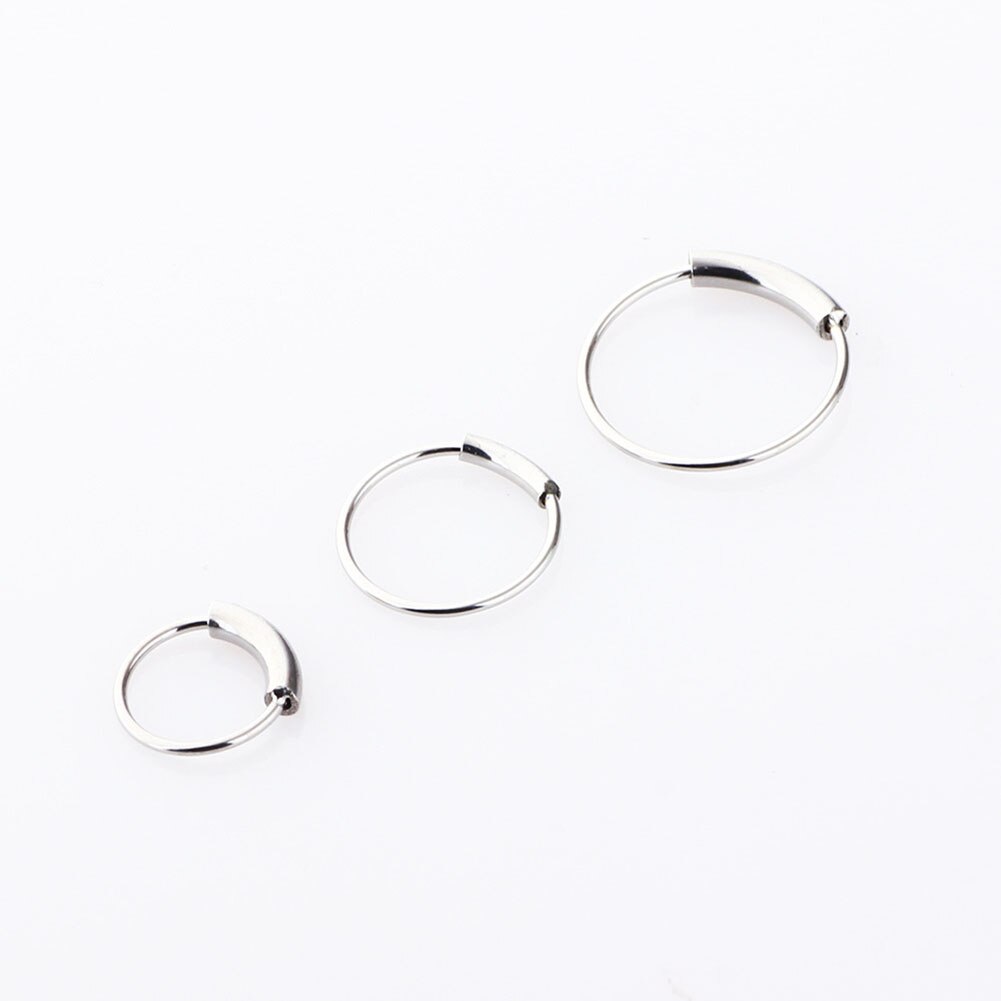 Fashion Surgical Steel Nose Hoop Nose Ring Stud Punk Style Body Piercing Jewelry Nose Lip Cartilage Tragus Helix Ear Piercing