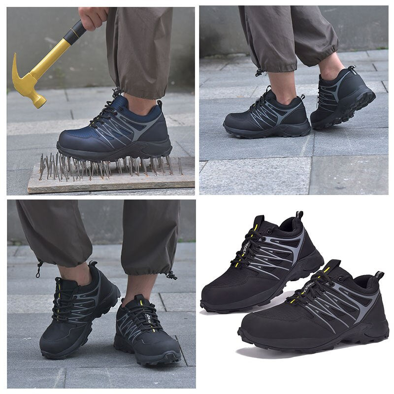 SUADEX 2022 New Men's Work Shoes Safety Shoes Boot Steel Toe Cap Anti-Smashing Anti-Piercing Outdoor Sporty Protective Sneakers