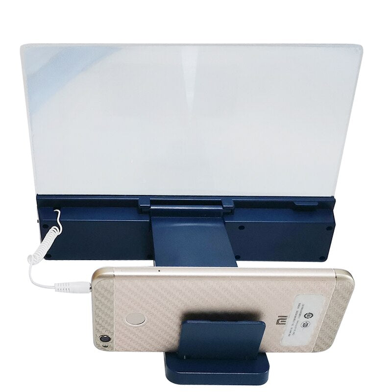 F5 12 Inch Anti-Blues Light Ultra Mobile Phone Screen Amplifier Magnifier Holder With 3.5Audio Music Play For Smart Phone