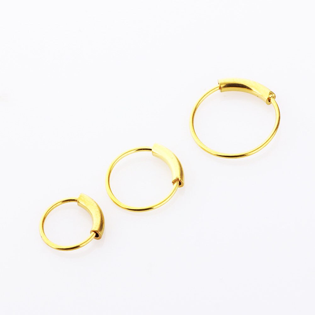 Fashion Surgical Steel Nose Hoop Nose Ring Stud Punk Style Body Piercing Jewelry Nose Lip Cartilage Tragus Helix Ear Piercing