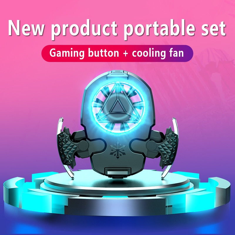 UTHAI Eating Chicken Artifact Mobile Phone Radiator Plug-in Combination Kit Combo, Air-Cooled Auxiliary Device With Dot Device