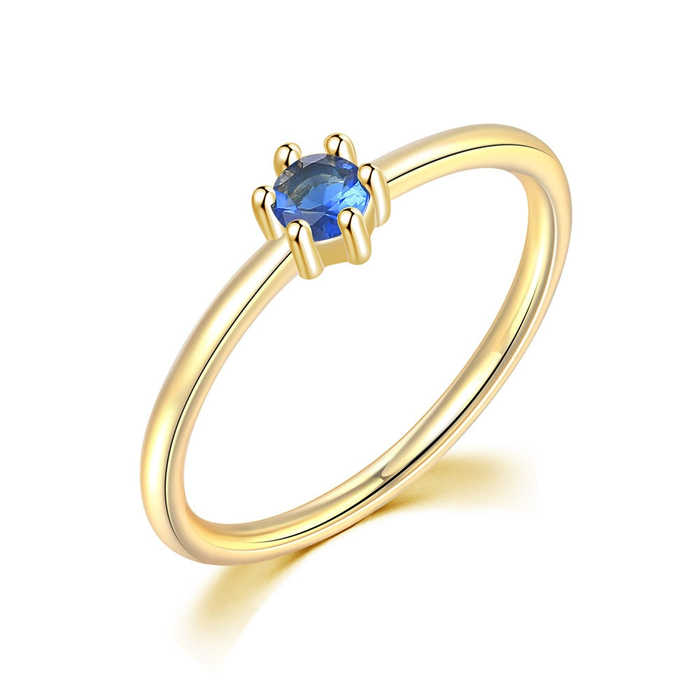 Thin Dainty Stacking Rings For Women Elegant Mini 3 Color Crystal Zircon Tiny Eternity Stacking Ring Fashion Jewelry KCR065