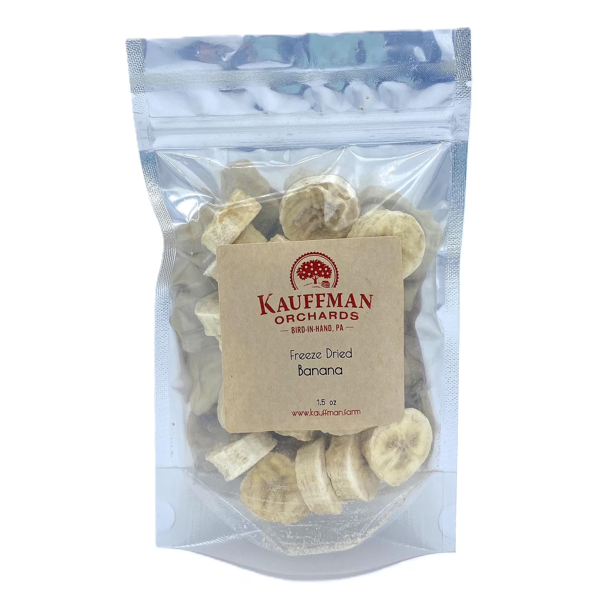 Kauffman Orchards Freeze-Dried Banana Slices- 1.5 Ounce Bag