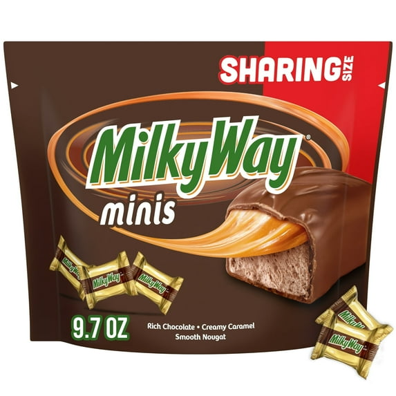 Milky Way Minis Chocolate Bars, Sharing Size - 9.7 oz Candy Bag